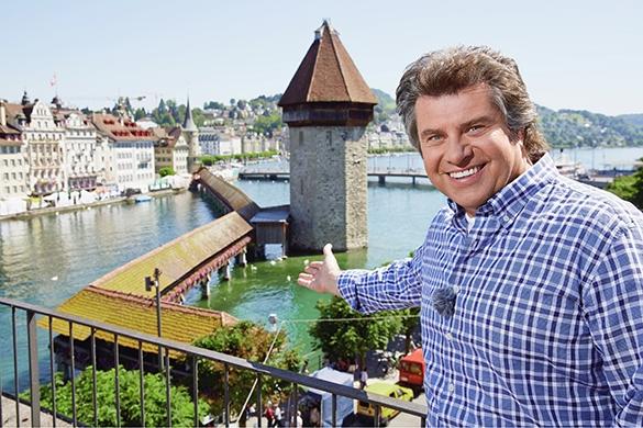 Auf seiner musikalischen Reise rund um den Vierwaldstättersee macht Musikantenstadl-Gastgeber Andy Borg auch Station in der Kantonhauptstadt Luzern. Musikantenstadl Andy Borg