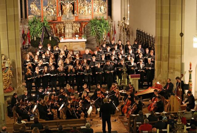 Ein großes Ensemble der Berufsfachschule für Musik Bad Königshofen Weihnachtsoratorium von Bach
