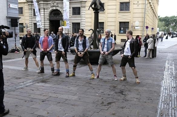 voXXclub mitten in Graz - da haben die Passanten nicht schlecht gestaunt! ZDF Fernsehgarten on tour