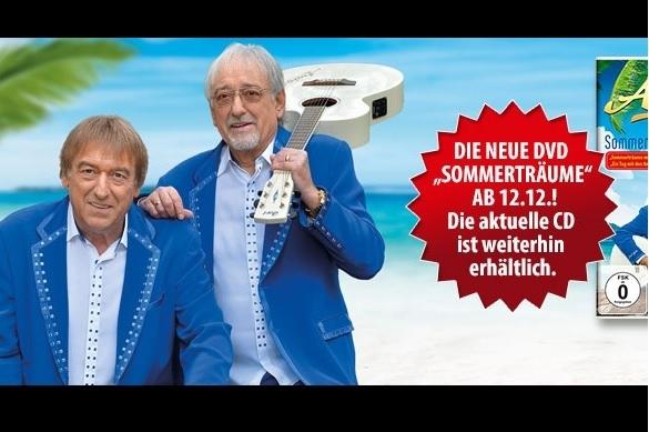 „Sommerträume“ im Winter präsentieren die Amigos ab dem 12.12.14 auch auf DVD. Ihre dazugehörige CD erschien bereits im Sommer. Die Amigos