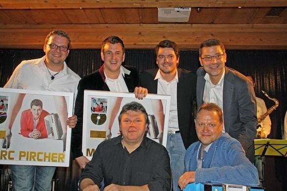 Marc Pircher und seine Band in Tirol: Für sein Album Frauensache bekam er jetzt Gold. Marc Pircher Album Gold
