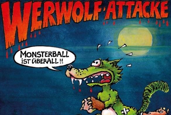 Die lustigen Zeichnungen sind wieder von EAV-Gitarrist und -Songwriter Thomas Spitzer. EAV Werwolf Attacke