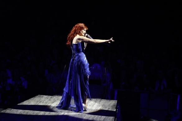 Andrea Berg tritt nicht zum ersten Mal bei der „Schlager-Starparade“ in Hamburg auf. Schlager-Starparade 2015 Hamburg