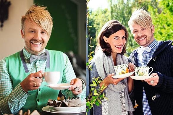 Ob Ross Antony das Porzellan auch in seinem Café verwenden wird, ist nicht klar. Ross Antony Werbung Maxwell & Williams