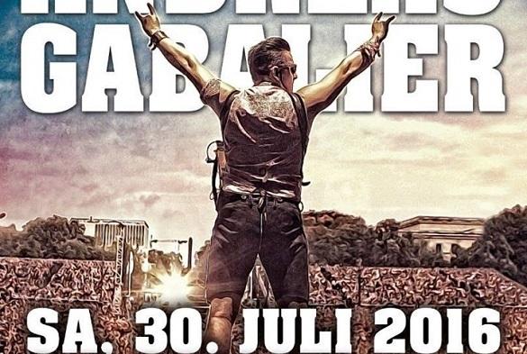 Andreas Gabalier will 2016 das Olympiastadion füllen. Dort passen rund 60.000 Menschen hinein. Andreas Gabalier Olympiastadion München