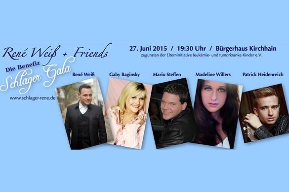 René Weiß war selbst als Kind an Krebs erkrankt – so entstand der Wunsch zu helfen. Benefiz-Gala Schlager