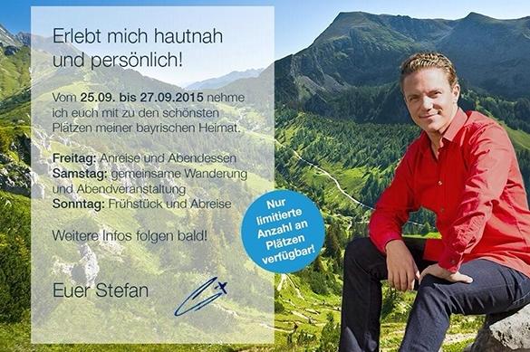 Eine Wanderung mit dem Immer wieder sonntags Moderator steht ebenfalls auf dem Programm der Fanreise. Stefan Mross Fanreise