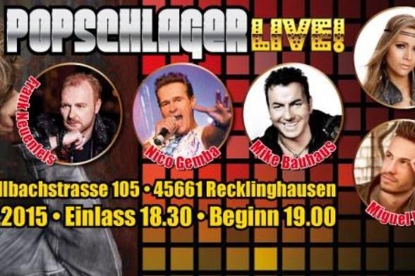 Top-Event im Sommer: Popschlager Live 2015 mit vielen Schlagerstars in Recklinghausen am 10. Juli 2015. Popschlager Live 2015