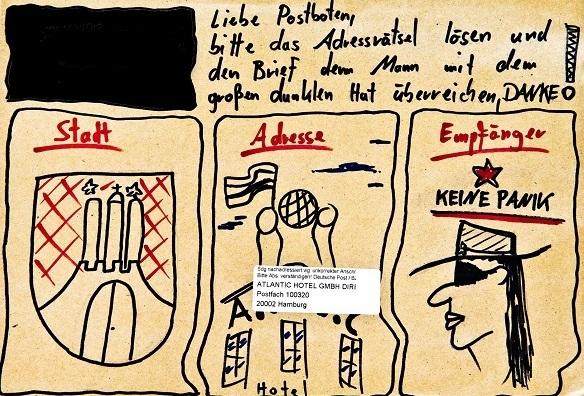 Udo Lindenberg bekam einen außergewöhnlichen Brief. Er erzählt die Geschichte von einem kreativen Absender und einem engagierten Postbeamten. Udo Lindenberg Adressrätsel Post Fanbrief