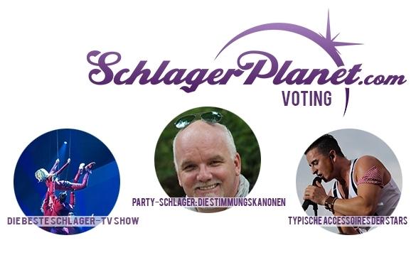 Wer wird wohl in der nächsten Woche bei den beliebtesten Accessoires, den Party-Schlagern oder den Schlager-TV Shows auf dem ersten Rang sein? Voting SchlagerPlanet 2015