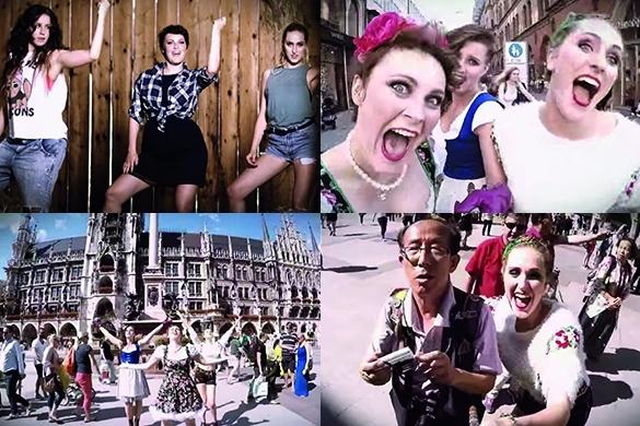 In München lassen sie sich gehen und feiern das Leben. Video La Goassn