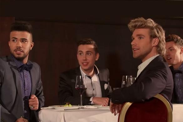 Feuerherz präsentieren ein neues Musikvideo in gediegenem Ambiente. Ein Edel-Restaurant ist die Kulisse des Videos. Feuerherz Du bringst mich um