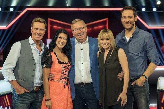 Beim NRW Duell treten heute Jürgen Milski, Antonia aus Tirol, Francine Jordi und Alexander Mazza gegeneinander an. Das NRW Duell, Francine Jordi, Jürgen Milski, Antonia aus Tirol, Francine Jordi, Alexander Mazza