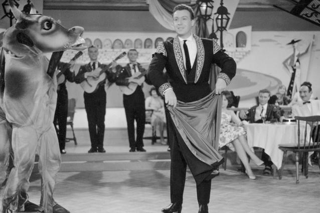 Peter Schatz (Peter Alexander) ist eigentlich Portier im Grandhotel. Nachdem er eine größere Summe geerbt hat, gibt er sich als einen argentinischen Rinderkönig aus. Peter Alexander Vogel