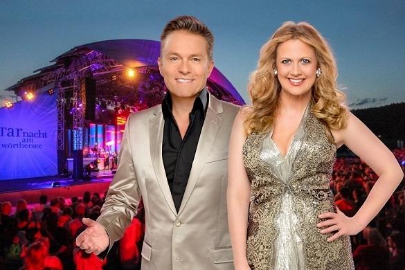 Alfons Haider und Barbara Schöneberger bei der "Starnacht am Wörthersee".