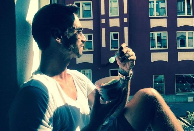 Sommer 2017: Florian Silbereisen isst ein Eis. Florian Silbereisen