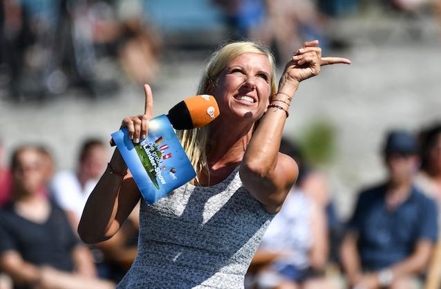 Andrea Kiewel im „ZDF-Fernsehgarten“.