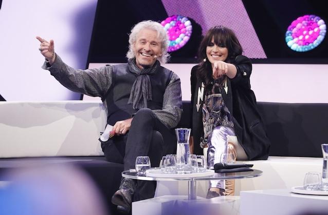 Nena feiert mit Thomas Gottschalk ihr 40-jähriges Bühnenjubiläum. Nena feiert mit Thomas Gottschalk ihr 40-jähriges Bühnenjubiläum.