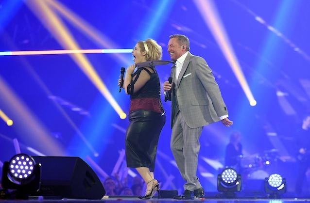 Maite Kelly und Roland Kaiser beim „Schlagerbooom 2017“. Maite Kelly und Roland Kaiser beim „Schlagerbooom 2017“.