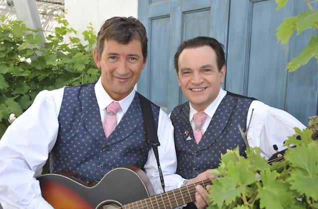Die Ladiner veröffentlich ein neues Album. Die Ladiner Joakin Stuffer und Otto Demetz.