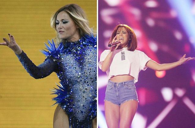 Helene Fischer und Vanessa Mai. Helene Fischer und Vanessa Mai.