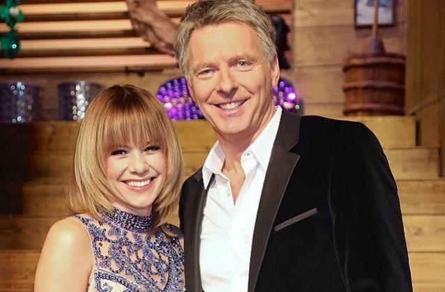 „Die große Silvestershow“ mit dem Moderatoren-Duo Francine Jordi und Jörg Pilawa am 31. Dezember 2017 in der ARD. Francine Jordi