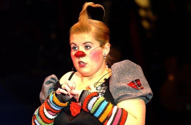 Manchmal ist Maite Kelly wirklich ein Clown: Wie hier 2004 im Circus Roncalli.