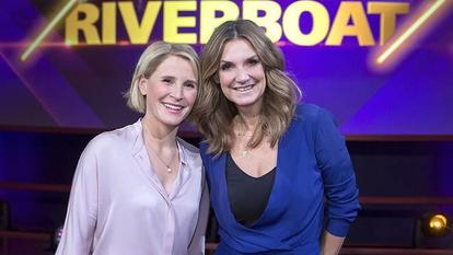 Die „Riverboat“-Crew Susan Link und Kim Fisher (v. l.) moderiert heute Abend im MDR Fernsehen die Sendung.