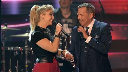 Beatrice Egli und Roland Kaiser sind beide am Samstag bei "Hello Again" im SRF zu Gast.