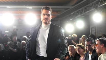 Thomas Seitel auf dem Laufsteg der „Eyewear Show 2019“. 