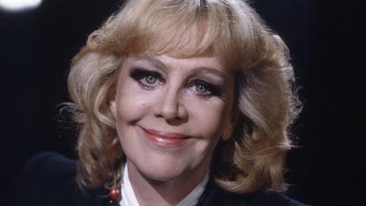 Hildegard Knef mit 60 Jahren. Aufnahme aus 1985. 