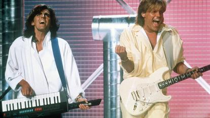 Thomas Anders und Dieter Bohlen mit Modern Talking im Jahr 1985.