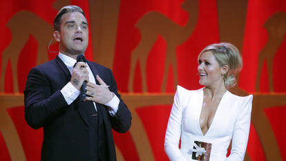 Robbie Williams und Helene Fischer