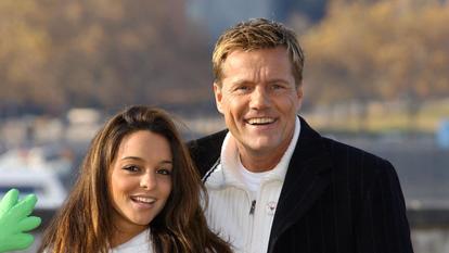 Dieter Bohlen und Estefania Küster im Jahr 2003 in Köln. 