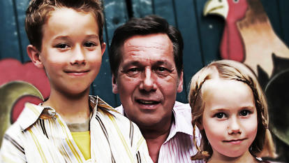Roland Kaiser mit Sohn Jan und Tochter Annalena im Jahr 2005.