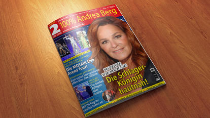 Das exklusive Sonderheft „100 % Andrea Berg“ gibt es ab sofort für gerade einmal 2,90 € am Kiosk sowie unter der Telefonnummer 01 80 6 / 01 29 06 (Mo. – Fr. von 8 – 20 Uhr) und rund um die Uhr über schlagerplanet@meine-zeitschrift.de. Nur so lange der Vorrat reicht. Holt es euch!