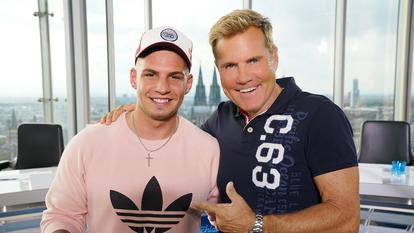 Pietro Lombardi mit seinem Mentor Dieter Bohlen. 