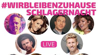 Alle Schlager-Künstler der #WirBleibenZuhauseSchlagernacht