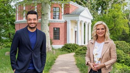 Uta Bresan und Giovanni Zarrella in „Musik für Sie“ im Wörlitzer Park. 