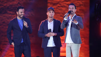 Giovannni Zarrella, Pietro Lombardi und Florian Silbereisen gemeinsam auf der Bühne.