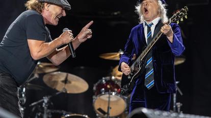 AC/DC, Brian Johnson and Angus Young 