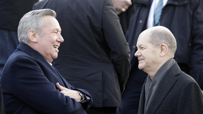 Roland Kaiser und Olaf Scholz, 2022
