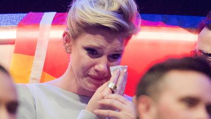 Levina musste am ESC-Finalabend ihre Tränen trocknen.