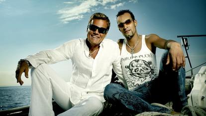 „DSDS“-Chefjuror Dieter Bohlen und Mark Medlock im Jahr 2007.