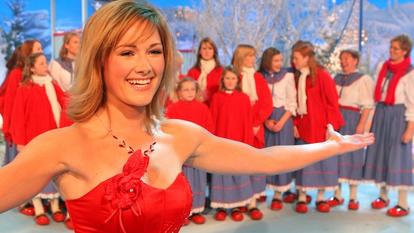 Helene Fischer bei einem ihrer ersten TV-Auftritte im „Winterfest der Volksmusik“ im Jahr 2006.
