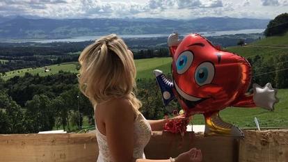 Beatrice Egli Freund Rüdiger Luftballon