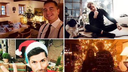 Weihnachtsbilder von Andreas Gabalier, Karsten Walter von Feuerherz, Markus Luca und Andrea Berg.