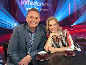 „Wiedersehen macht Freude“ mit Moderator Axel Bulthaupt und Michelle.