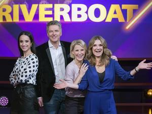 Die „Riverboat“-Moderatoren (v.l.) Stephanie Stumph, Jörg Pilawa, Susan Link, Kim Fisher.