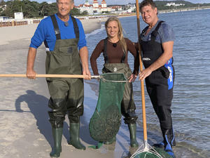 Olaf Berger am Strand auf Rügen